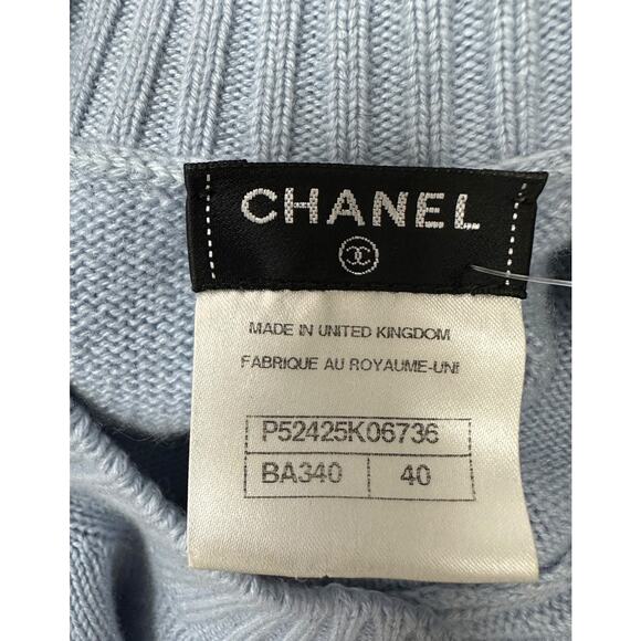 Chanel CC Turnlock Cashmere Sweater Dress - Size 40 - Picture 7 of 10